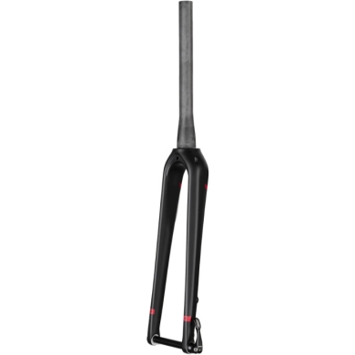 Accent CX One Pro Carbon 28 Widelec przełajowy 1 1/8" 1,5" czarno czerwony oś 15mm
