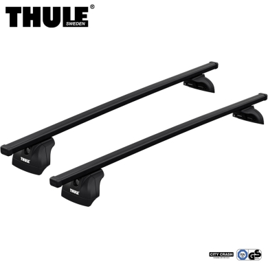 Bagażnik Dachowy Thule SquareBar Evo Ford Transit Connect 4-dr Van 03-13 zintegrowane relingi srebrny