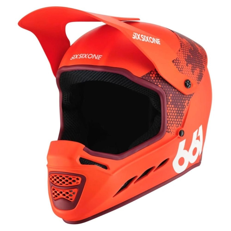 Kask rowerowy Fullface SixSixOne 661 Reset MIPS pomarańczowy