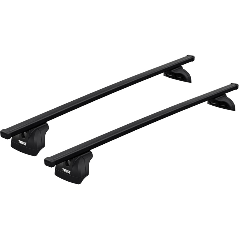 Bagażnik Dachowy Thule SquareBar Evo Mazda 2 5-dr Hatchback 07-14 fabryczne punkty srebrny