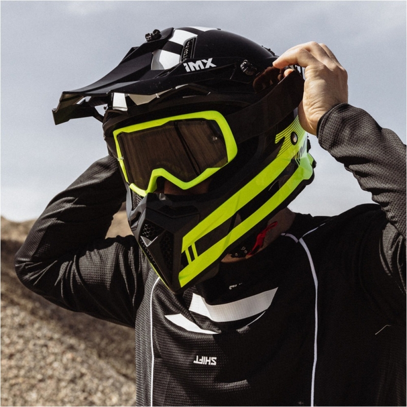 Kask cross IMX FMX-02 czarno-żółty