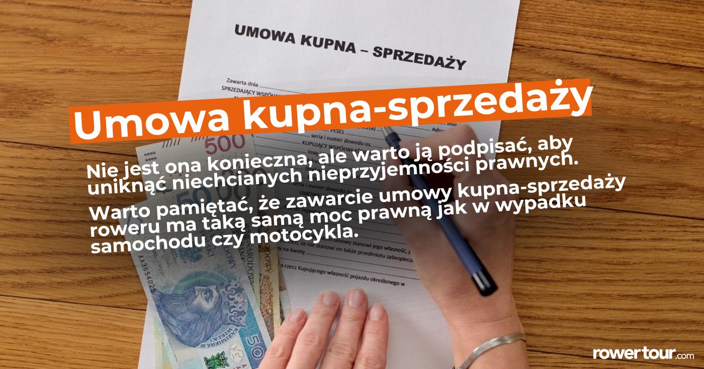 Czy warto podpisać umowę kupna-sprzedaży roweru