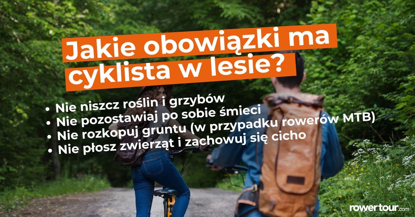 Obowiązki rowerzysty podczas jazdy w lesie