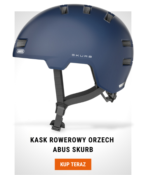 Kask rowerowy orzech Abus Skurb niebieski