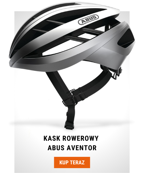 Kask rowerowy Abus Aventor srebrny