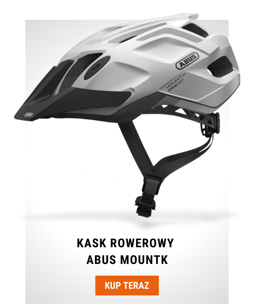 Kask rowerowy Abus MountK snow white