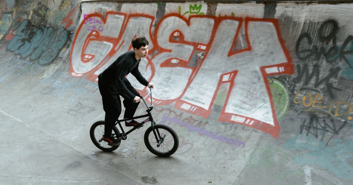 Pegi BMX na skatepark